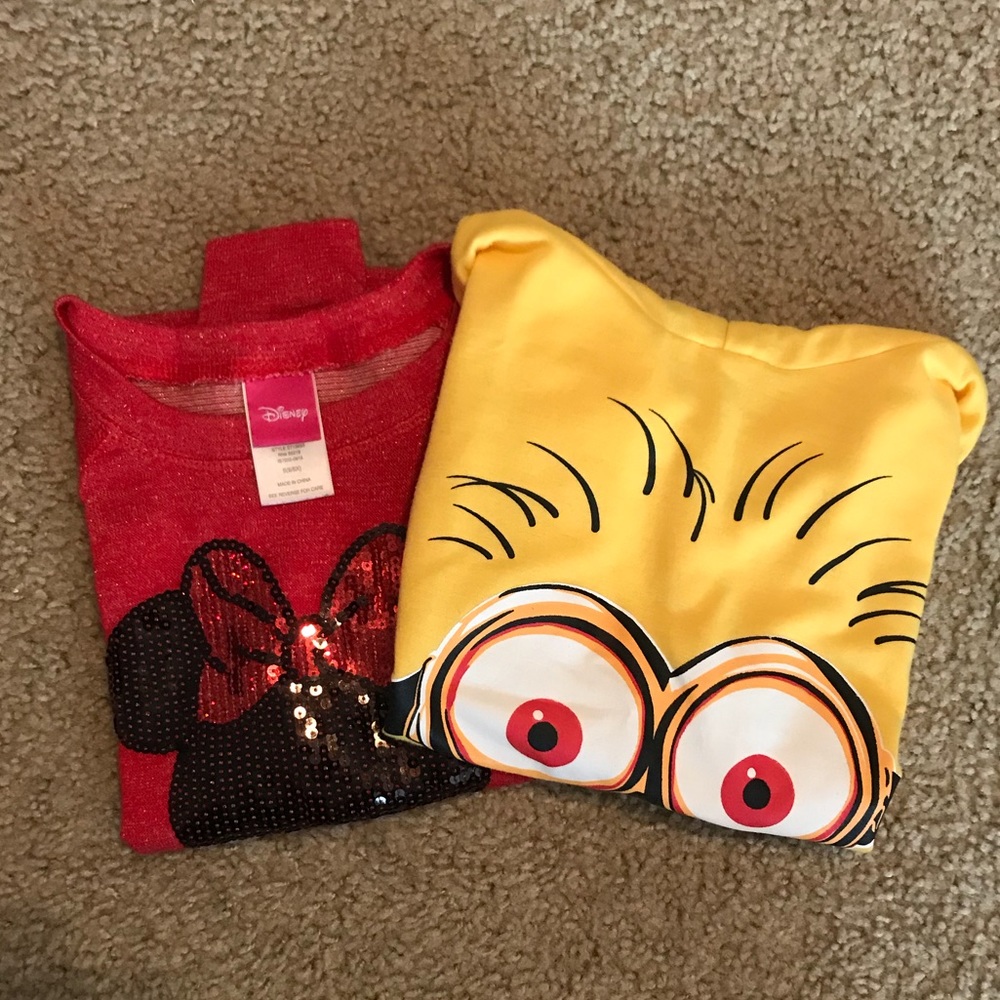 2 character lightweight sweatshirts!!!!